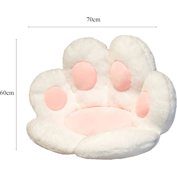 Sittdyna Cat Claw Bekväm Klostolsdyna Söt stolskudde Lazy Back-kudde, grå