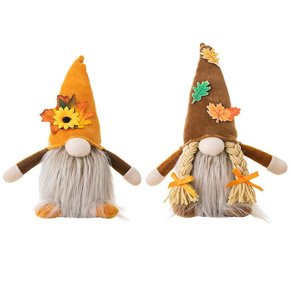 Ljuslykta Tomte med Löv Dekorativ Säsong Köksbricka Dekoration (Dam)