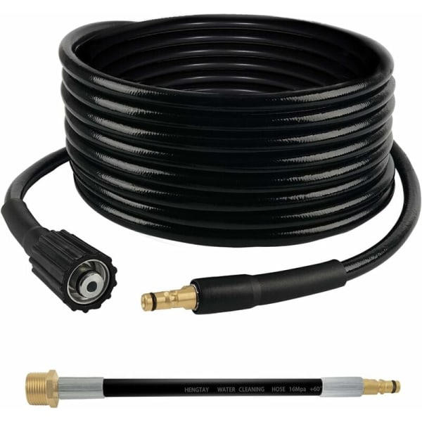6 m högtrycksslang, högtrycksslang med Quick Click - Quick Connect-adapteradapter, utrustad med Tujad modell K??rcher M22