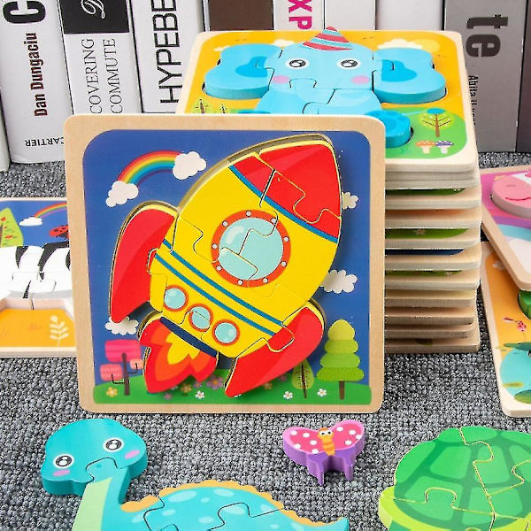 Barnens tecknade 3D-grodpussel Smart Toy