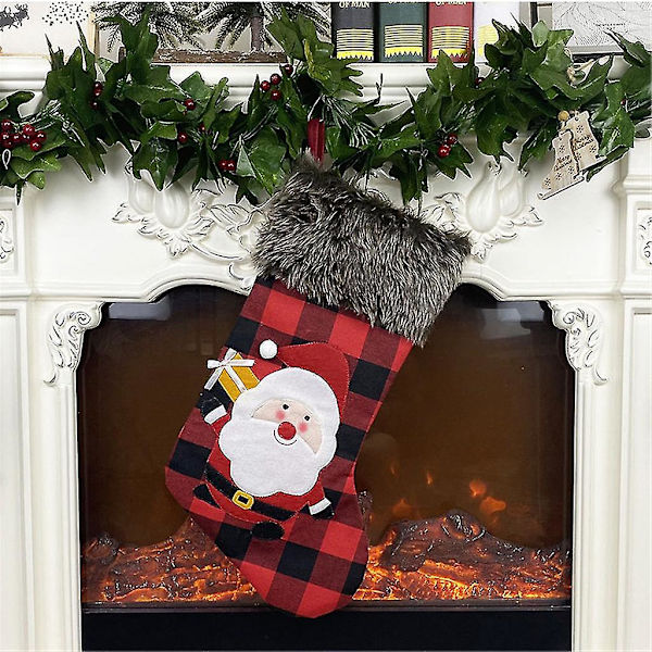 Julklappspåse med julmönster - Modeaccessoarer för juldekoration