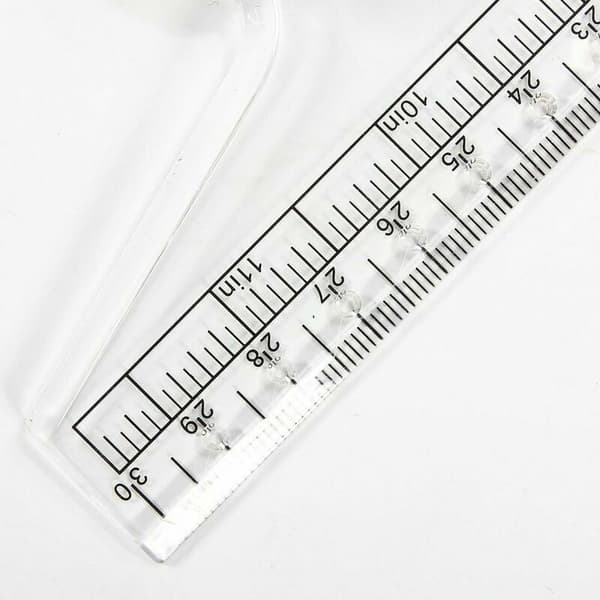 12 tums mätlinjal - parallell rullinjal - mångsidig