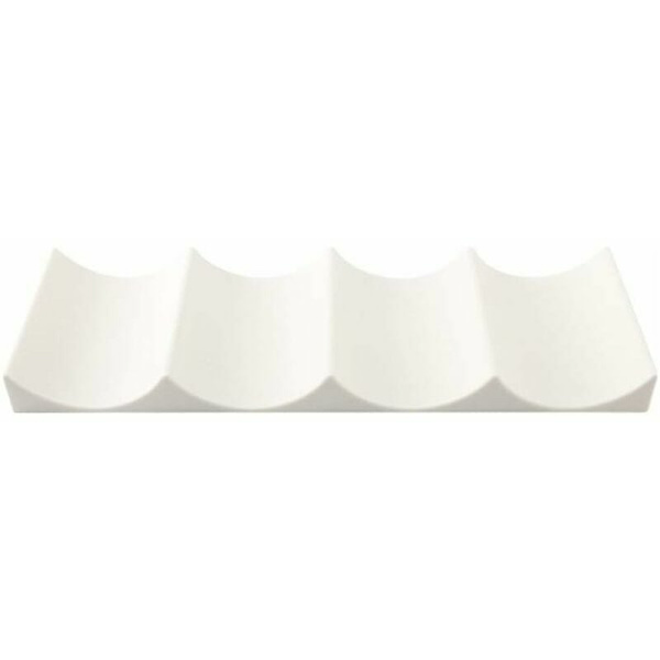 Europeisk stil plastvinställ för vattenflaskor - Förvaringsställ för köksbänk, skafferi, kylskåp - Vit - 29 x 9,8 cm