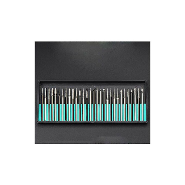 Timanttijyrsin terät pora lasi metalli jalokivi Dremel hionta pyörivä työkalu, 90 kpl 1/8-tuumainen (3 mm)
