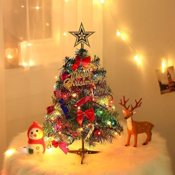 Julgran 50 Cm, Miniträd och konstgjorda träddekorationer Skrivbordshemdekoration