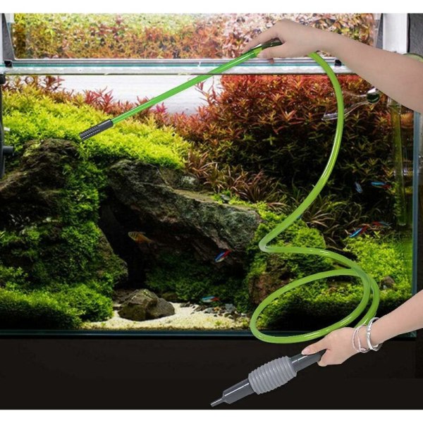 Akvarievandskifter, Akvariumgrusrensesæt med sifon til udskiftning af vand og rensesand