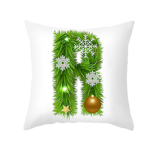 Julkuddeöverdrag med glitter, soffkudde, hemdekoration