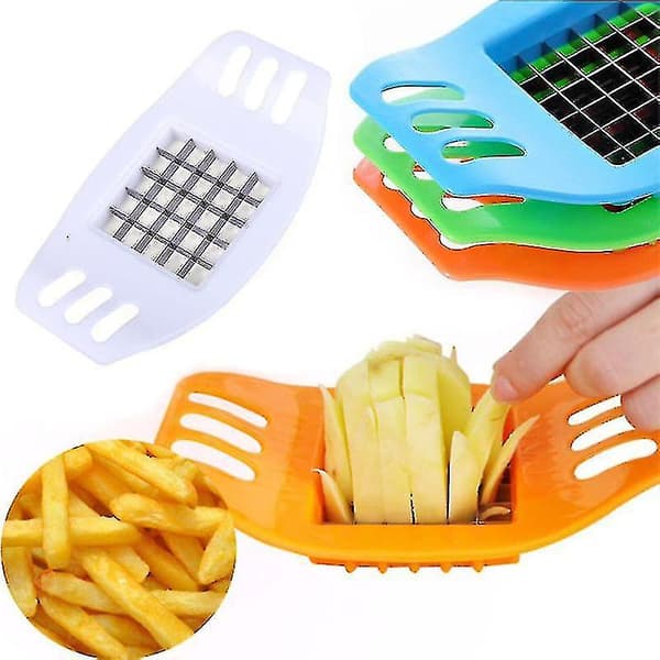 Potatischipsare, Rostfritt stål / Plastchipsklippare för hem 3 st