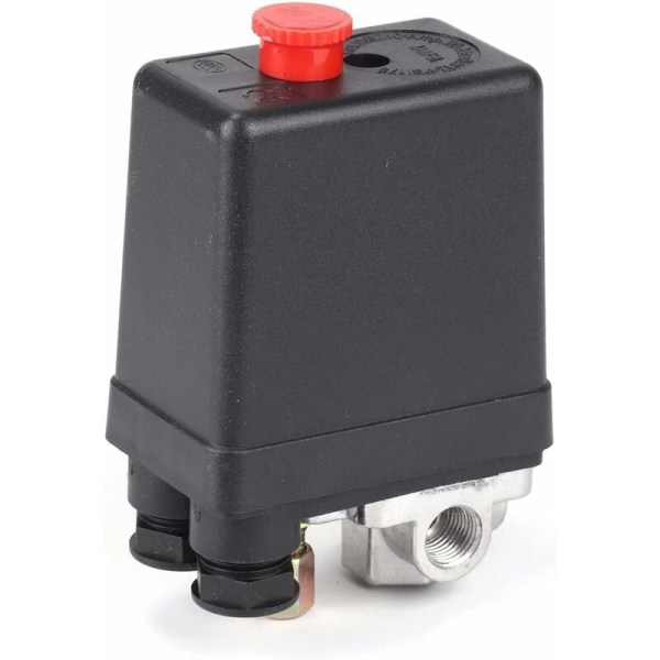 Luftkompressor-trykkontakt Fire-huls-kontakt Trykregulator-kontakt Automatisk kontrol for hurtig trykaflastning (220V)