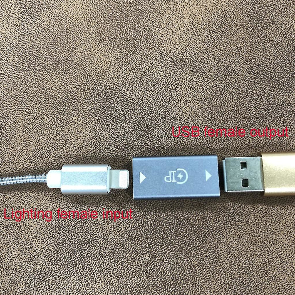 8pin-lightning hona till USB 3.0 hona konverterkontakt Adapter för USB kabel USB diskkortläsare USB lampfläkt Mer