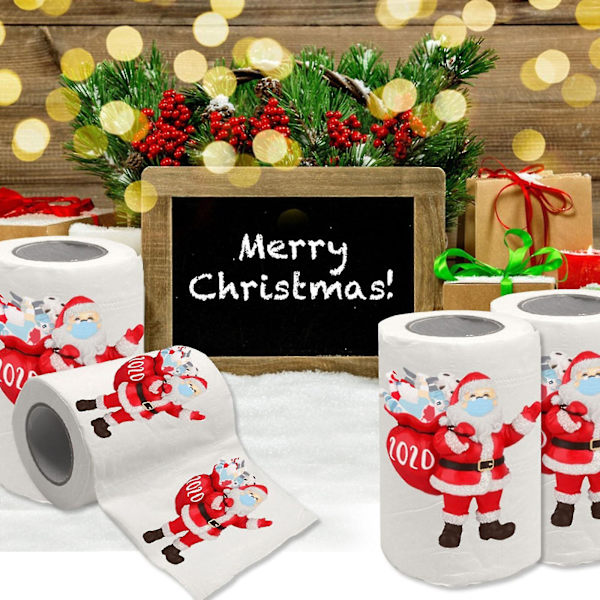 1-pack Julpynt Presentpapper Jultomten 1 Rulle 500 Julpapper