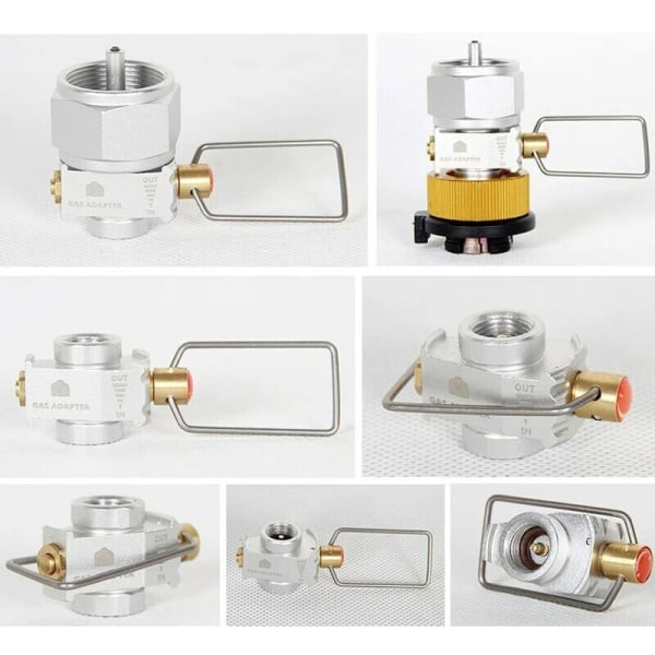 Adapter för gaspåfyllning av utomhuscampingspis, adapter för gaspåfyllning av MAPP/Isobutan/Butan, 1 st adapter för gaspåfyllning av spray