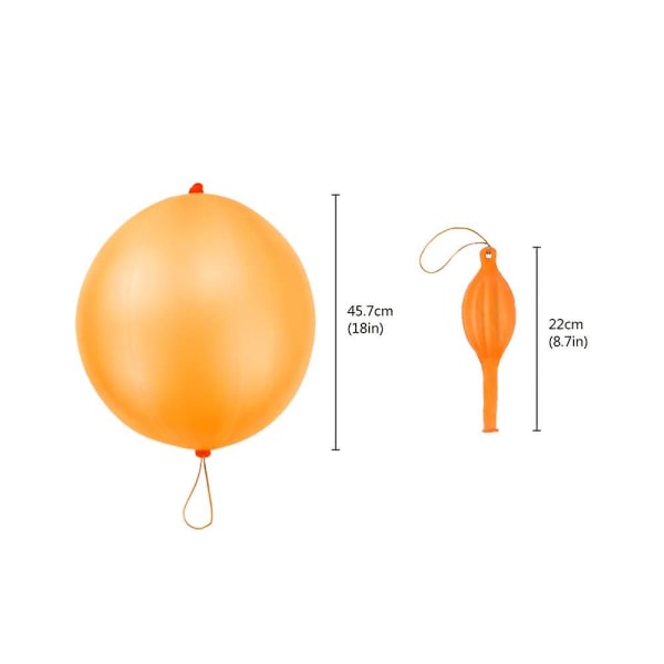 20 stansballonger Stansballong Heavy Duty Partyfavoriter för barn, studsballonger med gummibandshandtag