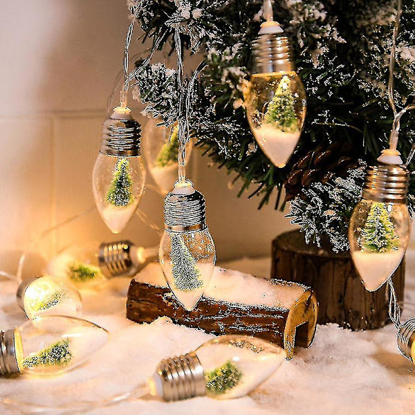 Christmas Pine Tree String Lights LEDs för inomhus utomhus passform trädgård garland festdekorationer