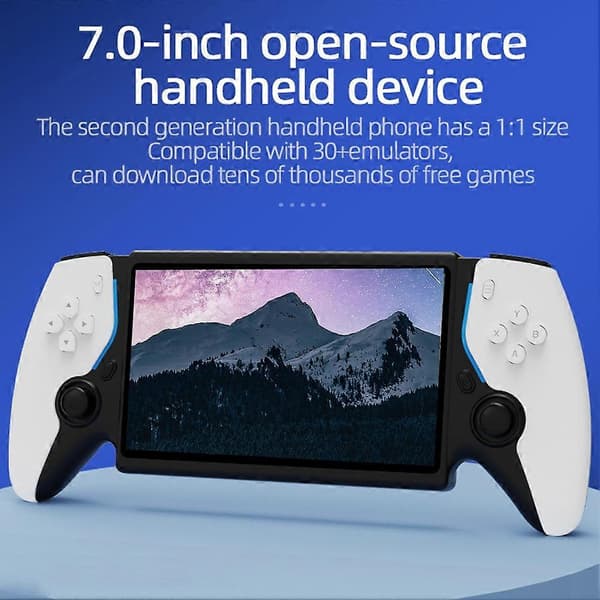 7-tums handhållen arkadspelkonsol med dubbla joysticks PX Pro, stöder 30+ emulatorer, perfekt present för spelentusiaster A Black