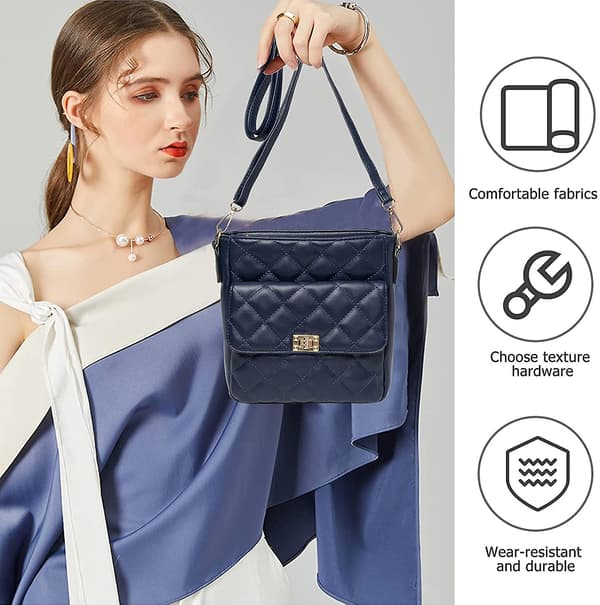 Kvinnors Crossover Väska, Crossbody Handväskor och Handväska Blå