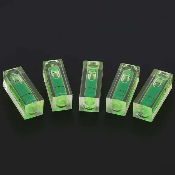 5 st 15×15×40 mm Mini Vattenpass Kvadratisk Liten Vattenpass