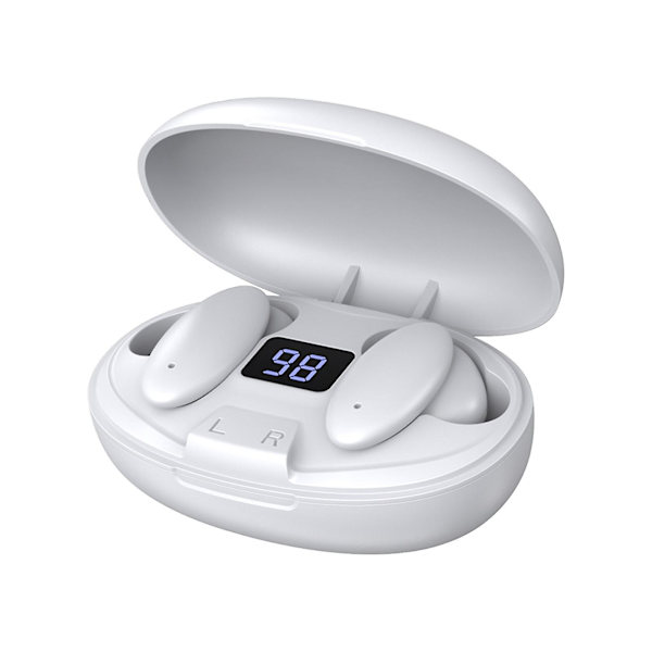 Trådlösa Bluetooth-hörlurar Stereo Touch Tws In-ear Superlång batteritid Vit
