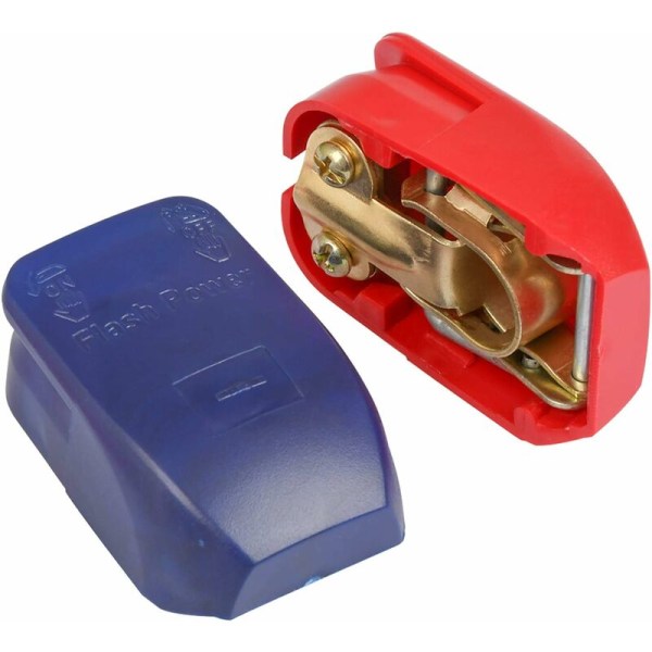 2 stk. bilbatteri-terminaler, hurtige batterifrigivelseskontakter
