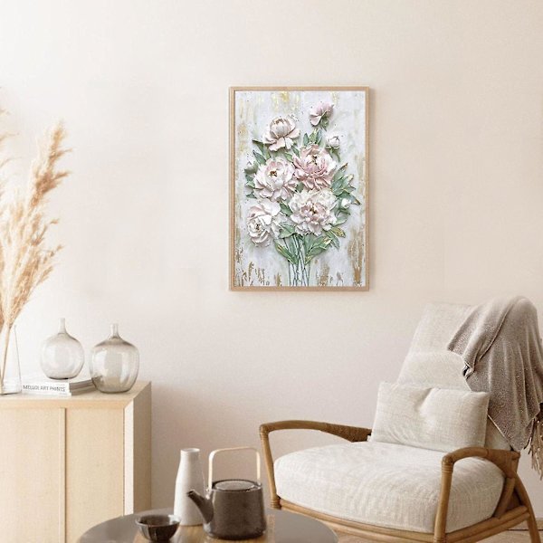 Dekorationer Konstblomma Canvas Print Konstmålning Hemvägg Dekor Oinramad 30x40cm