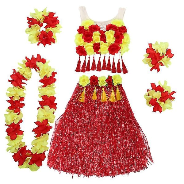 1 set Hawaii Gräs Kjol Set