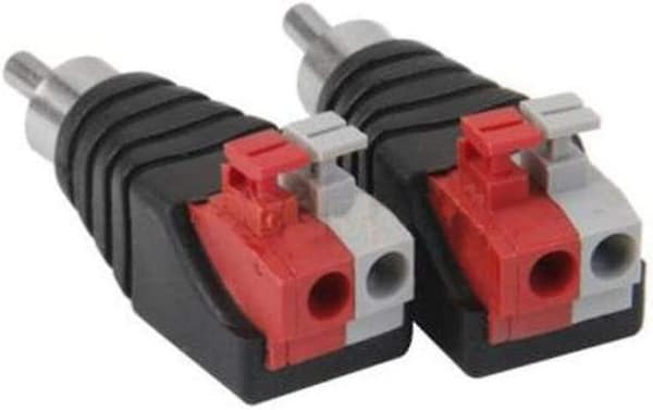 Högtalarkabel till Audio Han RCA-kontakt Adapter Jack Plug 10 st/set
