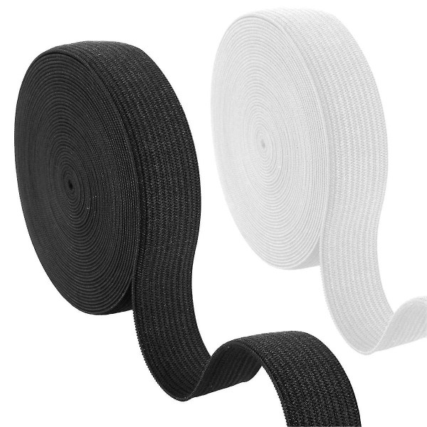 2st sömnad elastiska band för stickning sömmar Stretch platt elastisk sladd Bred flätad elastisk spole Gör-det-själv-hantverksverktyg