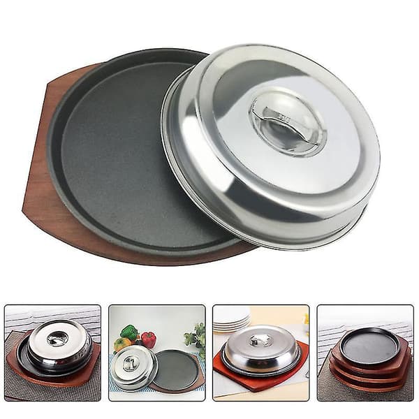 1 set Rund Tallrik Med Lock