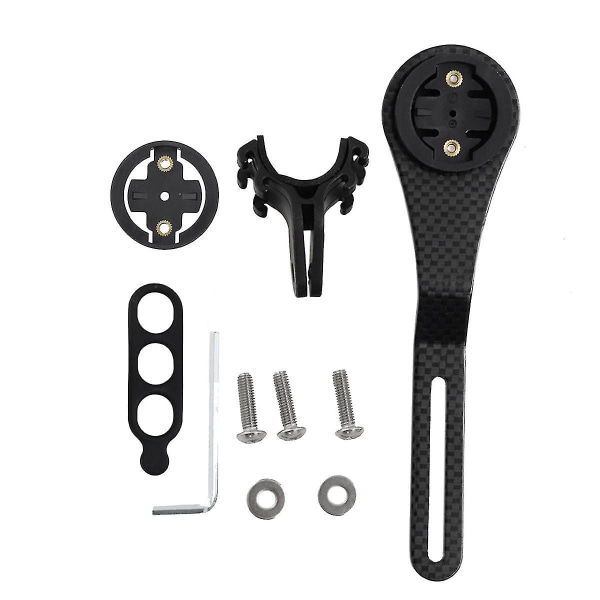 Kolfiber racercykel cykel böjd styre datorfäste förlängningshållare adapter för Cateye