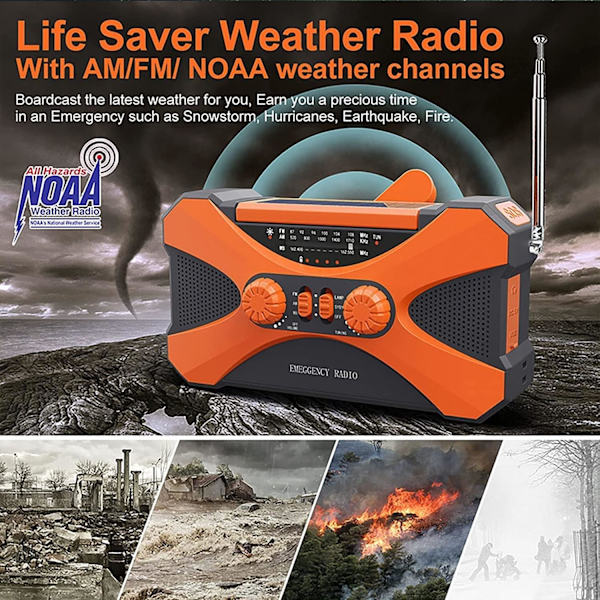 1 kpl kannettava 10000mAh AM FM -radio puhelimen laturilla, IPX5 vedenpitävä Bluetooth-kaiutin taskulampulla ja lukuvalolla