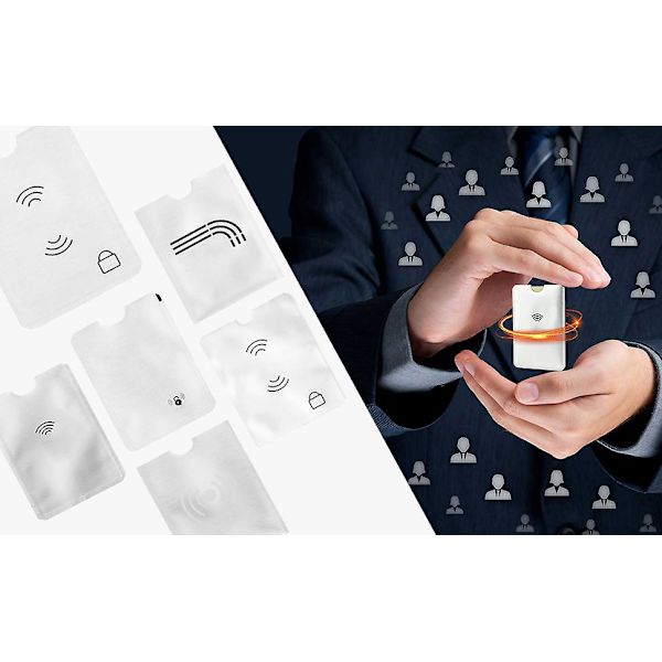 10 st Rfid-korthållare, kortfodral smalt | Reptåligt, utmärkt för visitkort, passerkort