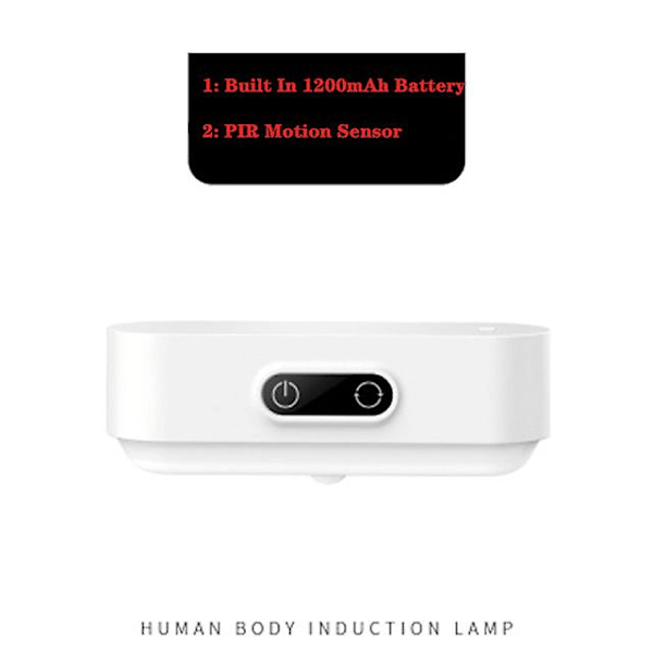 26 LED PIR rörelsesensor LED nattljus USB laddningsbar/plug in under skåp lampor magnet steglös dimbar läslampa