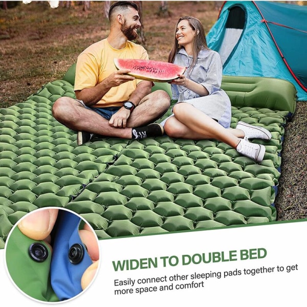 Ultralätt självuppblåsande campingmadrass med kudde Bärbar luftmadrass  Enkel campingsäng Lämplig för backpacking Camping Backpacking (blå) 0a91 |  Fyndiq