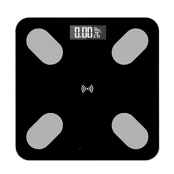 Kropsfettsvåg, våg med kroppsfett, digitala personvågar, smarta kroppsvågar med app för vikt kroppsfett fitnessmonitor, för iOS och Android, Rec