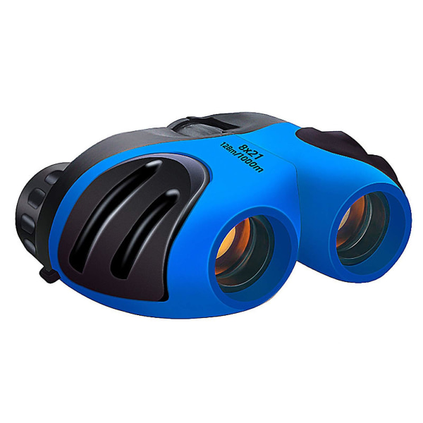 Barnteleskop, 8x21 hopfällbar mini bärbar högeffekt HD Night Vision för barn-bästa presenterna-födelsedagspresenter för barn, blå