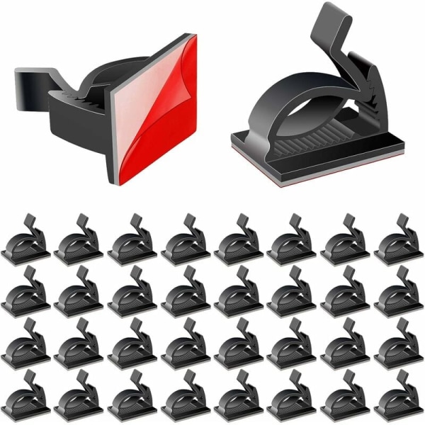 150 pieces cable clips, cable clips with strong self-adhesive pads, fix cable organizer (black).