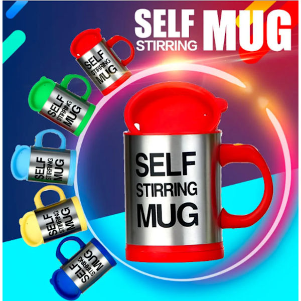 400 ml självomrörande muggset med 2 kaffemuggar självomrörande mugg kaffemugg automatisk kaffeblandningsmugg