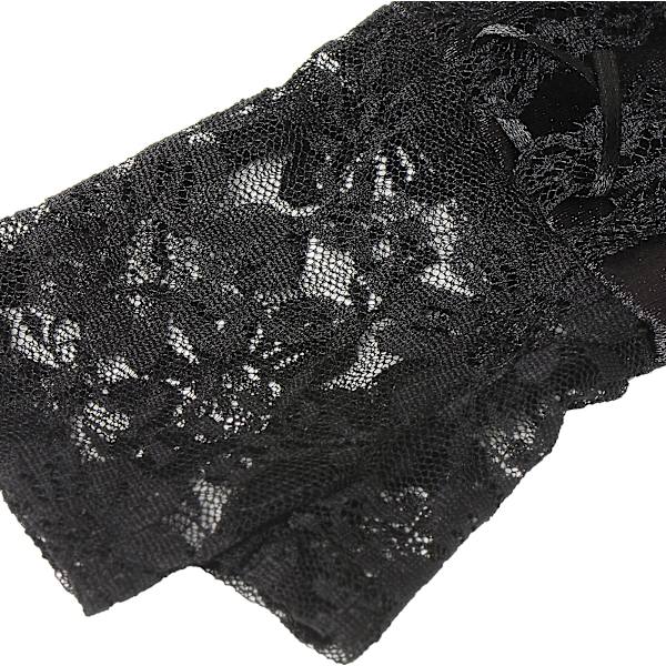 Lace Up Fingerless Handskar Långa armbågshandskar För Kostym Party Lace-up Arm Warmer