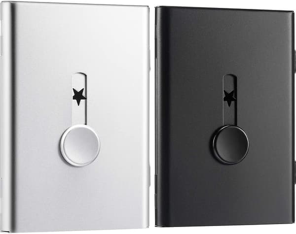 2-pack visitkortshållare, visitkortshållare för USB-minne, utdragbar visitkortshållare