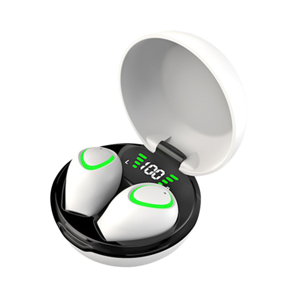 Binaural In-ear Bluetooth hörlurar Mini Små Bluetooth hörlurar11x9x4cmVit