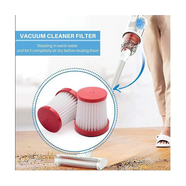 9 stk. Reservedele Parets Hepa Filter Til Deerma Vc01 Håndholdt Vacuum Hepa Filter Støvrenser