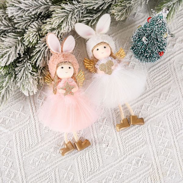 Long Ear Doll Pendant Rosa