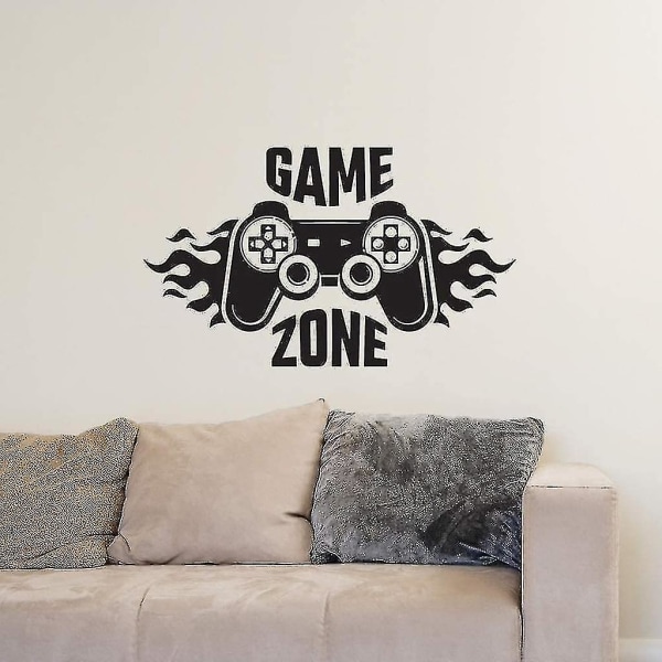 Väggdekal för barns sovrum Heminredning Game Zone Gamer Art Decal Väggkonst Pojkar Lekrumsvägg
