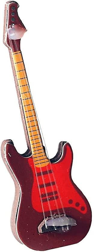 5 stycken handgjorda 1:12 instrument elektrisk gitarr för dockhusmöbler Mini Mini