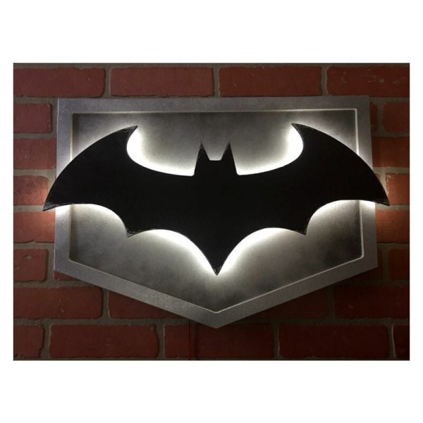 Batman LED Nattlampa Superhero 3D Vägglampa Atmosphere Logo Light Heminredning Sänglampa