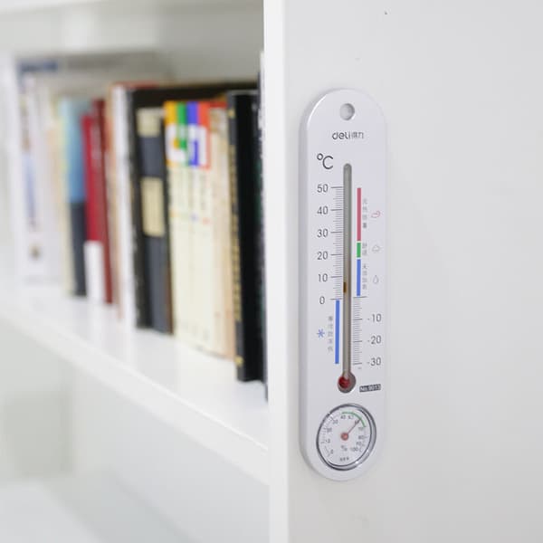 Stor lång utomhustermometer - Inomhus- eller utomhusväggmonterad termometer med färgkodade zoner