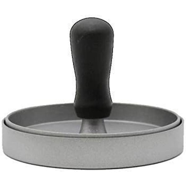 Manuell köttfärsbiffpress i aluminiumlegering (silver) 1 st