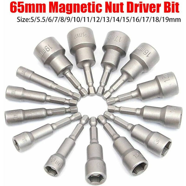 TRIO magnethylsa för borr-, hyls- och slagnyckeladapter 8 mm（10 stycken）