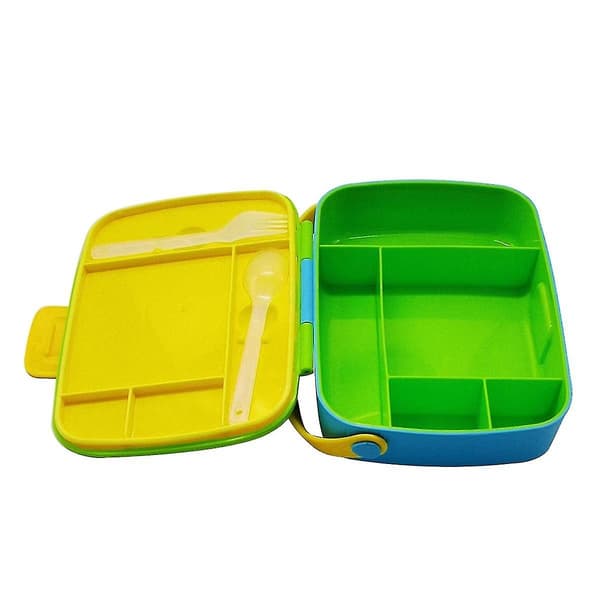 Ram Plast Lunchlåda Bärbar Lunchlåda Med Sked Gaffel Lunchlåda Förseglad -förvaringslåda B