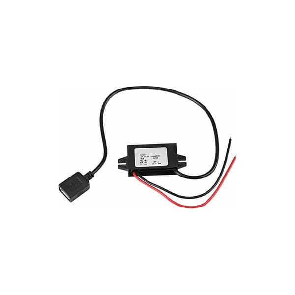 DC 12V/24V til 5V 3A step-down adapter strømkonverter USB-udgang strømforsyningsmodul transformer regulator